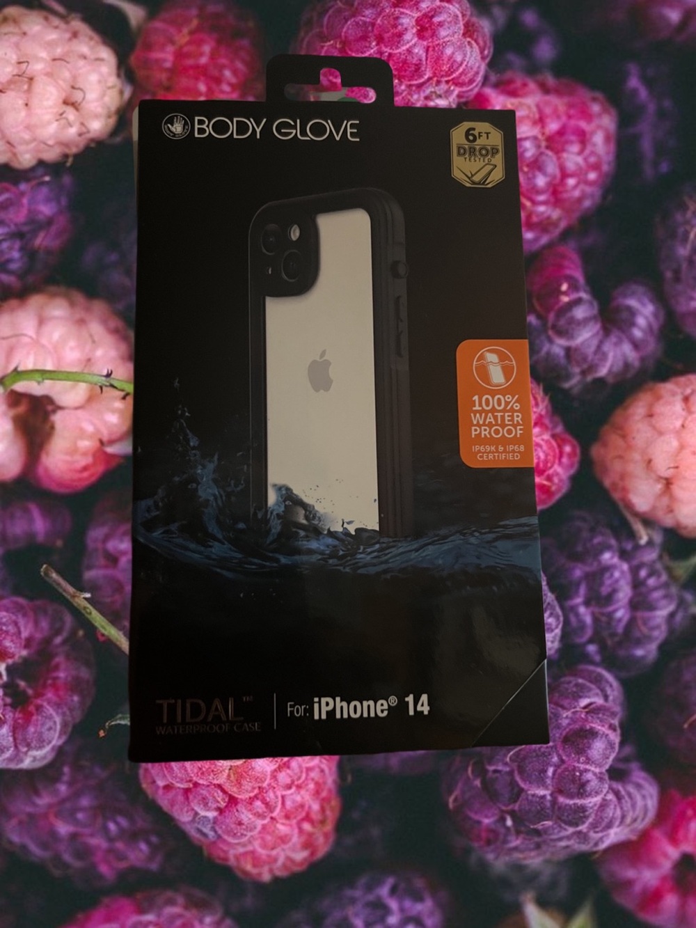 Body Glove iPhone 14 Clear-Back Waterproof Phone Case with Black Frame
